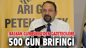 Başkan Gümrükçü'den Gazetecilere 500 Gün Brifingi