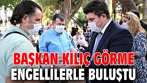 Başkan Kılıç görme engellilerle buluştu 