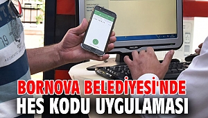 Bornova Belediyesi'nde HES kodu uygulaması