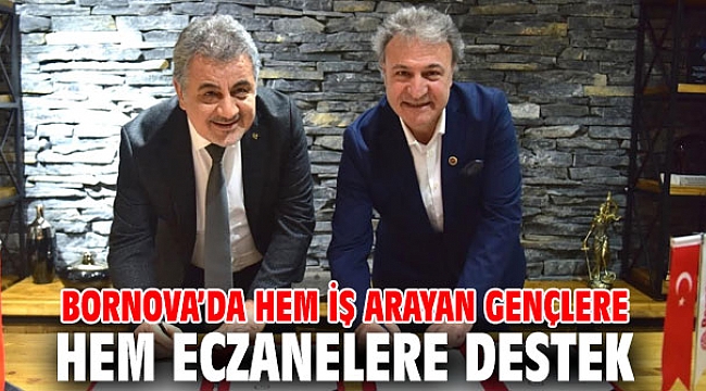 Bornova’da hem iş arayan gençlere, hem eczanelere destek