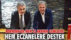 Bornova’da hem iş arayan gençlere, hem eczanelere destek