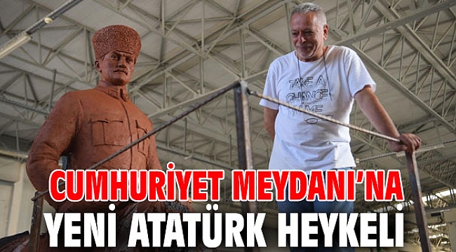 Bornova’nın Cumhuriyet Meydanı’na yeni Atatürk heykeli
