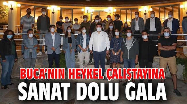 Buca’nın heykel çalıştayına sanat dolu gala