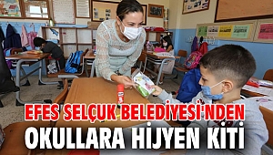 Efes Selçuk Belediyesi'nden okullara hijyen kiti