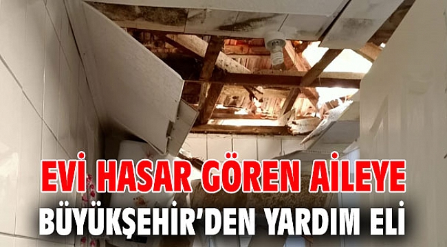Evi hasar gören aileye destek!