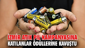 İzmir atık pil kampanyasına katılanlar ödüllerine kavuştu