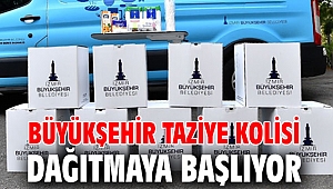İzmir Büyükşehir Belediyesi, taziye kolisi dağıtmaya başlıyor