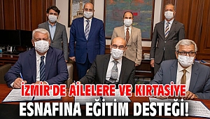 İzmir'de ailelere ve kırtasiye esnafına eğitim desteği!