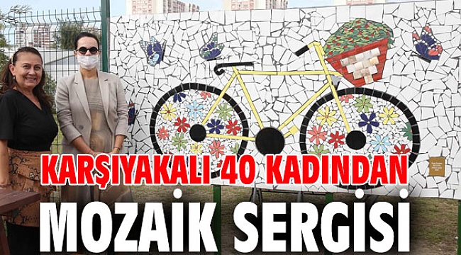 Karşıyakalı 40 kadından mozaik sergisi