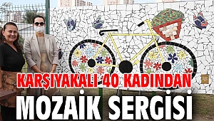 Karşıyakalı 40 kadından mozaik sergisi