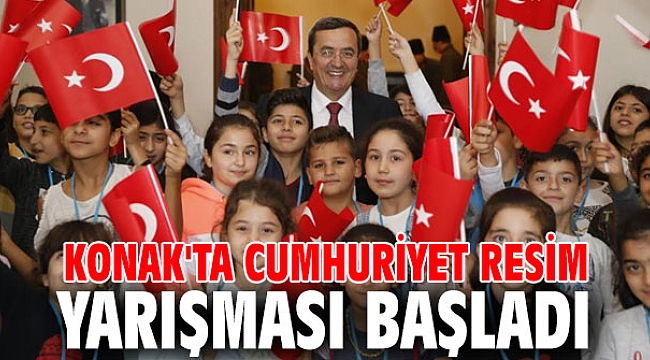 Konak'ta Cumhuriyet Resim Yarışması başladı