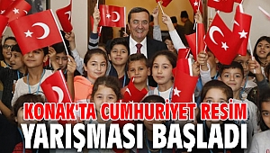 Konak'ta Cumhuriyet Resim Yarışması başladı