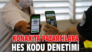 Konak’ta Pazarcılara HES Kodu Denetimi 