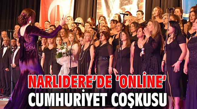 Narlıdere’de ‘online’ Cumhuriyet coşkusu