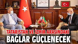 Tataristan Cumhurbaşkanı, Başkan Soyer'i ziyaret etti