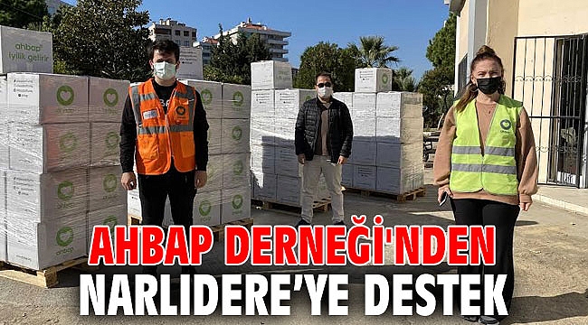 AHBAP Derneği'nden Narlıdere’ye destek