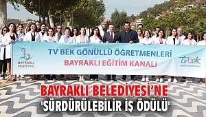 Bayraklı Belediyesine 'Sürdürülebilir iş ödülü'