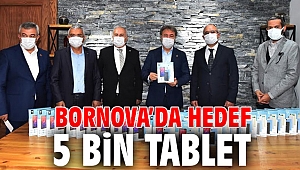 Bornova'da iş dünyasından tablet bağışı