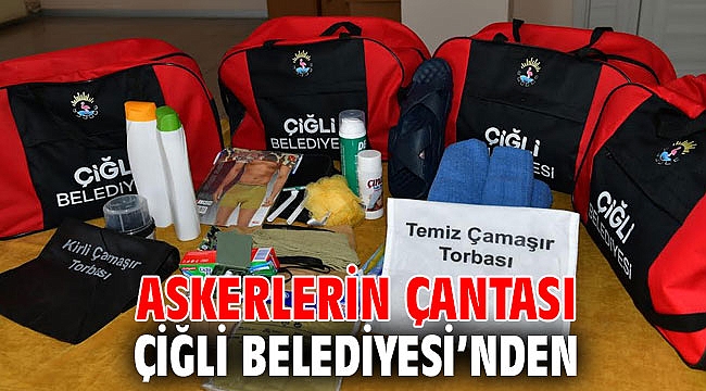 Çiğli Belediyesi’nden Askerlere Çanta