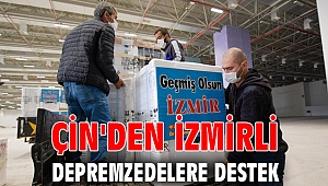 Çin'den İzmirli depremzedelere destek