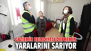 Gaziemir Belediyesi depremin yaralarını sarıyor