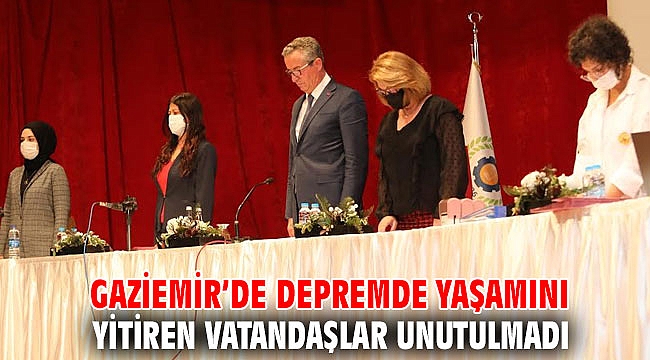 Gaziemir’de depremde yaşamını yitiren vatandaşlar unutulmadı
