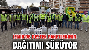 İzmir'de destek paketlerinin dağıtımı sürüyor