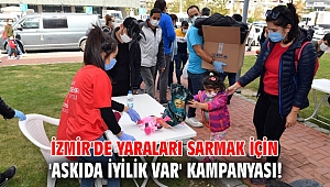 İzmir'de yaraları sarmak için 'Askıda İyilik Var' kampanyası!