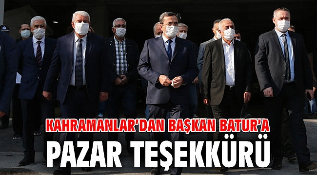 Kahramanlar’dan Başkan Batur’a teşekkür