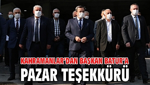 Kahramanlar’dan Başkan Batur’a teşekkür