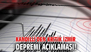 Kandilli'den kritik İzmir depremi açıklaması! 