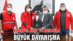 Konak'ta AKUT ve Kızılay’la büyük dayanışma