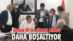 Konak'ta iki hizmet binası daha boşaltıyor
