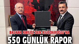 Başkan Kırgöz’den Kılıçdaroğlu’na 550 Günlük Rapor 