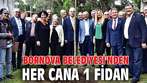 Bornova Belediyesi'nden her cana 1 fidan 