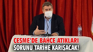 Çeşme’de bahçe atıkları sorunu tarihe karışacak!