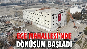 Ege Mahallesi’nde ilk yıkıma başlandı