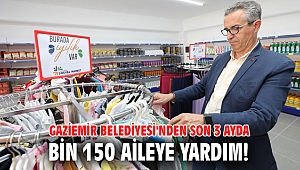 Gaziemir Belediyesi'nden Son 3 ayda bin 150 aileye yardım!