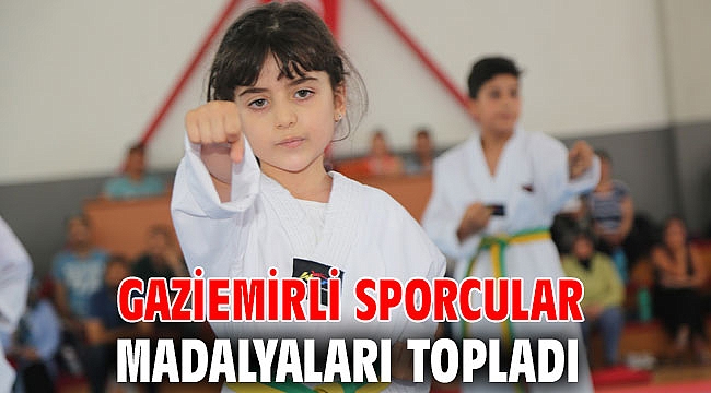 Gaziemirli sporcular madalyaları topladı
