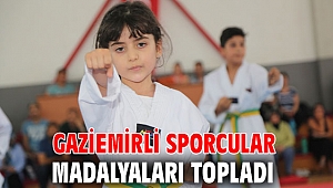 Gaziemirli sporcular madalyaları topladı