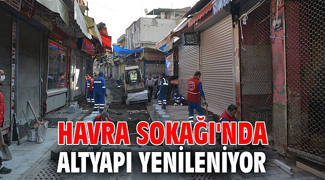 Havra Sokağı'nda Altyapı yenileniyor