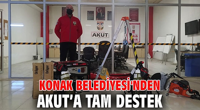 Konak Belediyesi'nden AKUT’a tam destek
