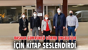 Başkan Gümrükçü görme engelliler için kitap seslendirdi