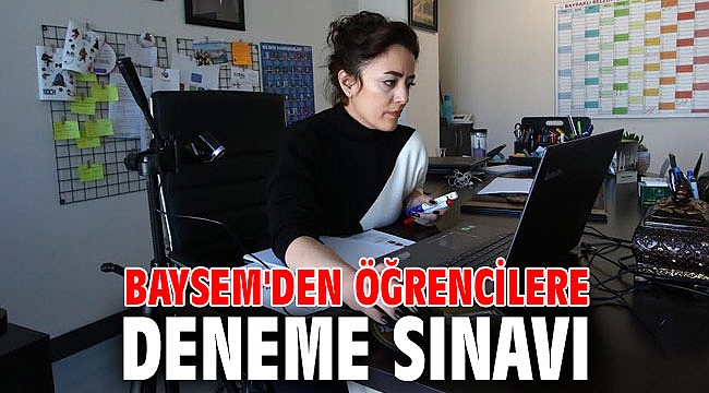 BAYSEM öğrencilerine deneme sınavı