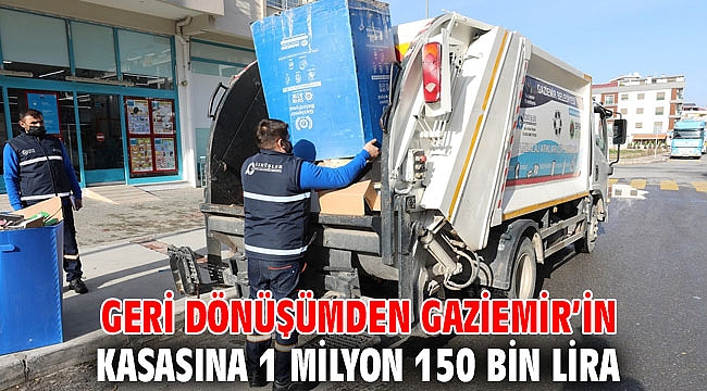 Gaziemir Belediyesi, Geri dönüşümden 1 milyon 150 bin lira kazanacak