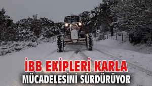 İBB ekipleri karla mücadelesini sürdürüyor