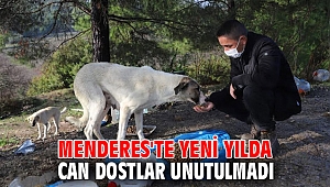 Menderes'te Yeni Yılda Can Dostlar Unutulmadı