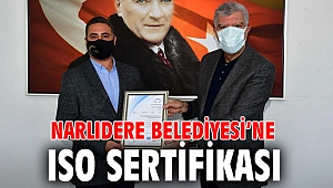 Narlıdere Belediyesi’ne ISO sertifikası 