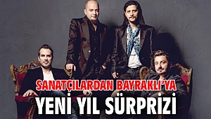 SANATÇILARDAN BAYRAKLI’YA YENİ YIL SÜRPRİZİ