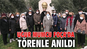 Uğur Mumcu Foça’da törenle anıldı…